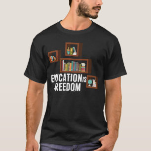 Camiseta Educação é Liberdade História Negra Estante de Liv