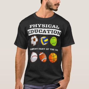 Camiseta Educação Física A Melhor Parte do Dia Telefone E