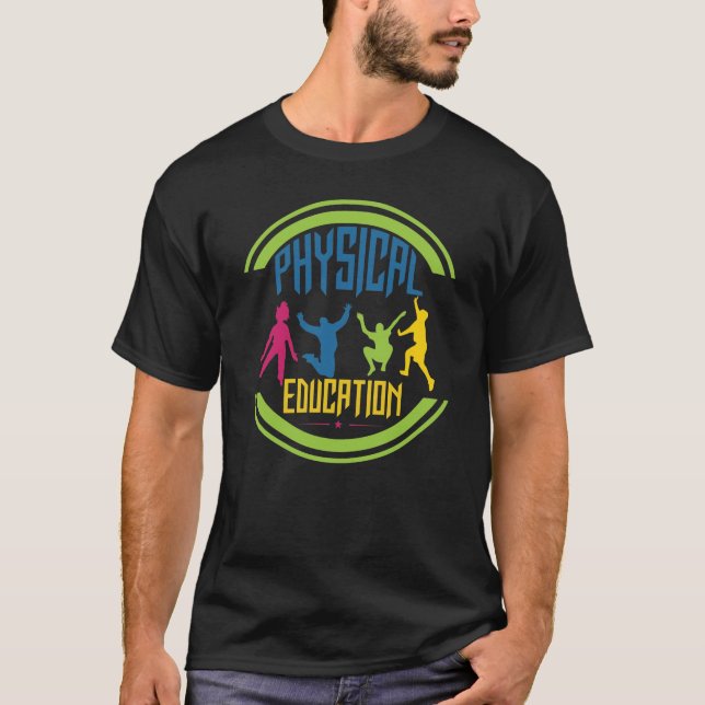 Camiseta Educação física com jogo das crianças (Frente)