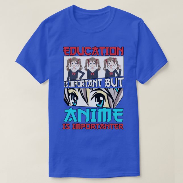 Camiseta Educação Merch Girl Cosplay Otaku Gift (Frente do Design)