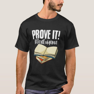 Camiseta Educação Prove É Prova Evidência Literatura Inglês