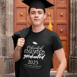 Camiseta Educado motivado | Graduação
