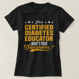 Camiseta Educador certificado para diabetes
