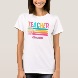 Camiseta Educador Compassivo Professor Retro Angustiado