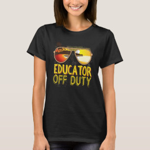 Camiseta Educador De Dar Óculos De Sol Praia No Último Dia