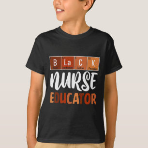 Camiseta Educador de Enfermeira Negra Melanina História Afr