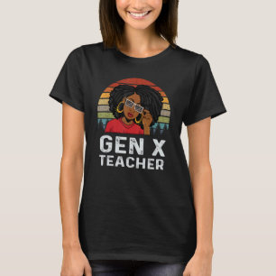 Camiseta Educador de Professores da Geração X Melanina Hist