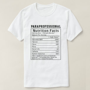 Camiseta Educador Divertido de Fatos Nutricionais Paraprofi