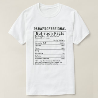 Camiseta Educador Divertido de Fatos Nutricionais Paraprofi