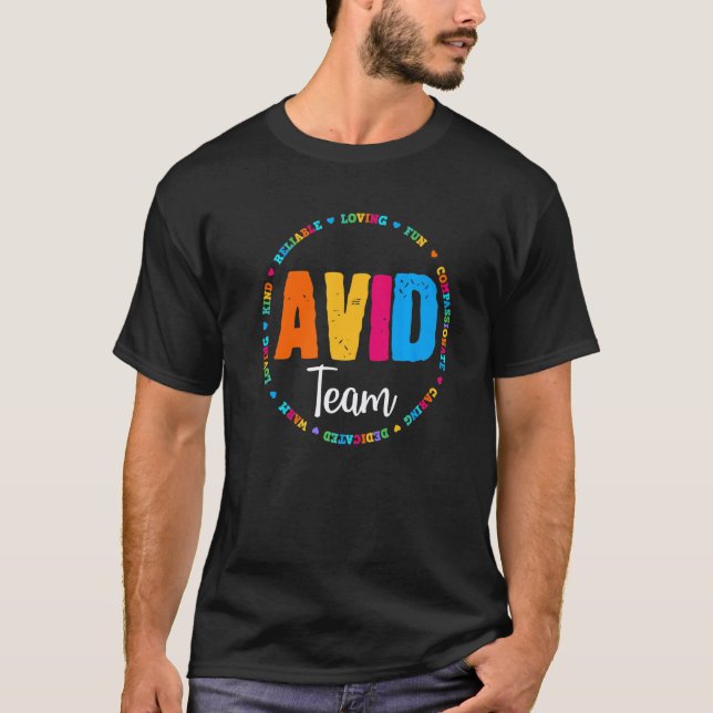 Camiseta Educador do Programa Avid Team Agradecimento ao Pr (Frente)