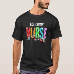 Camiseta Educador Enfermeira Xadrez Vermelho Amor Coração E