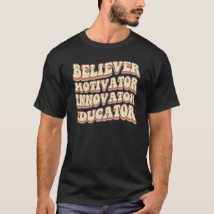 Camiseta Educador Inovador de Motivador Acreditante Escola