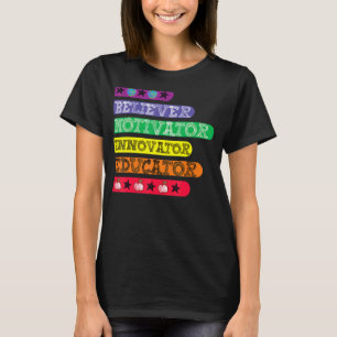 Camiseta Educador Inovador do Motivador Acreditador Inspira