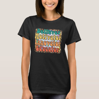 Camiseta Educador Inovador do Motivador Acreditador Leop