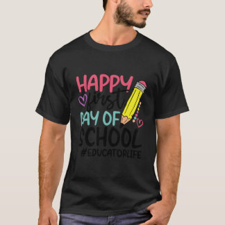 Camiseta Educador Inovador Feliz Primeiro Dia De Aula