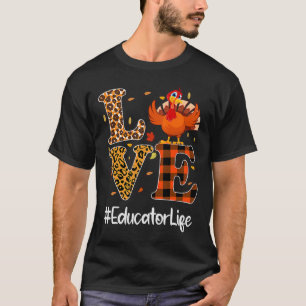Camiseta Educador Vida Amor Ação de Graças Leopardo Peru Au
