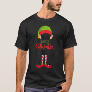 Camiseta Educadora de Enfermagem Presente Eu Sou o Elfo Edu