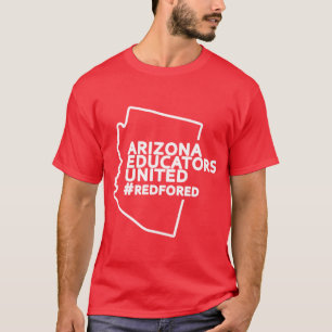 Camiseta Educadores do Arizona unidos professores greve ver