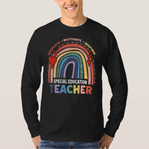 Camiseta Educar motivador inspira professor especial de edu