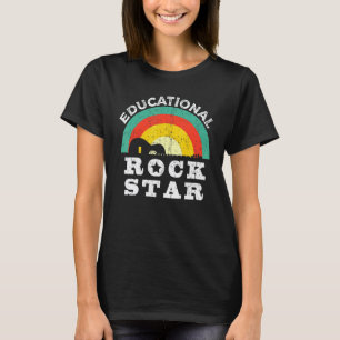 Camiseta Educational Rockstar Rock Out Professores