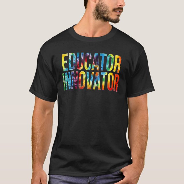 Camiseta Educator Innovator Tie Dye Appreciation Day Back T (Frente)
