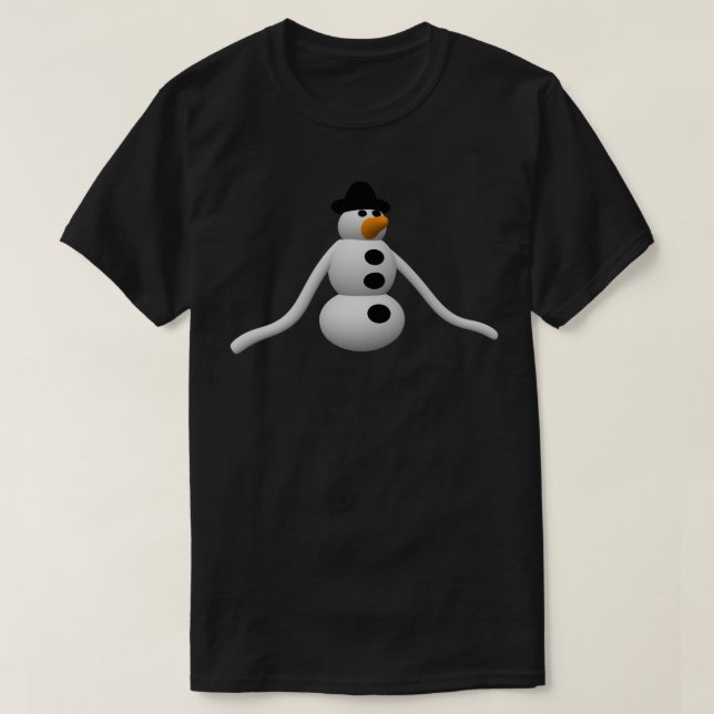 Camiseta EdukayFUN snowman T-shirt (Frente do Design)