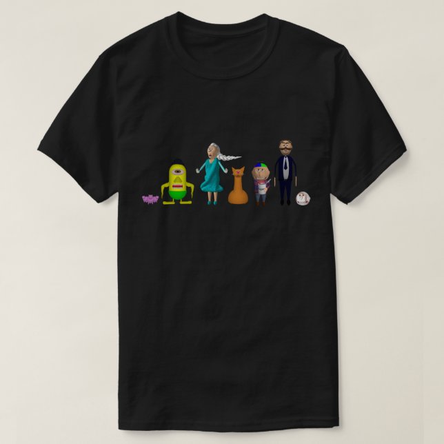 Camiseta EdukayFUN T-shirt (With Johnny, Papa, Ulsa & more) (Frente do Design)