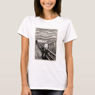 Camiseta Edvard Munch, A Famosa Do Impressão Do Lithógraf