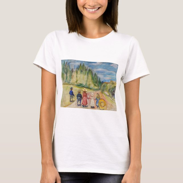 Camiseta Edvard Munch - A Floresta de Fairytale (Frente)