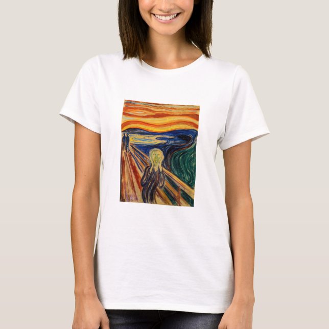Camiseta Edvard Munch - O Gritar 1910 (Frente)