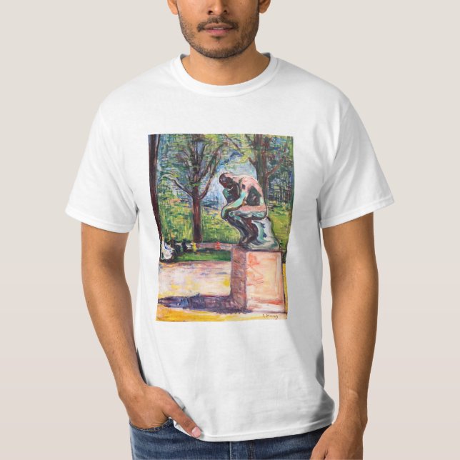 Camiseta Edvard Munch - O Pensador de Rodin (Frente)