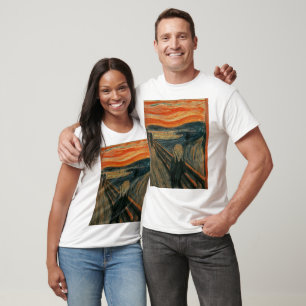 Camiseta Edvard Munch Pintando O Gritar (Skrik) 1893