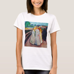 Camiseta Edvard Munch - The Girls on the Bridge 1903