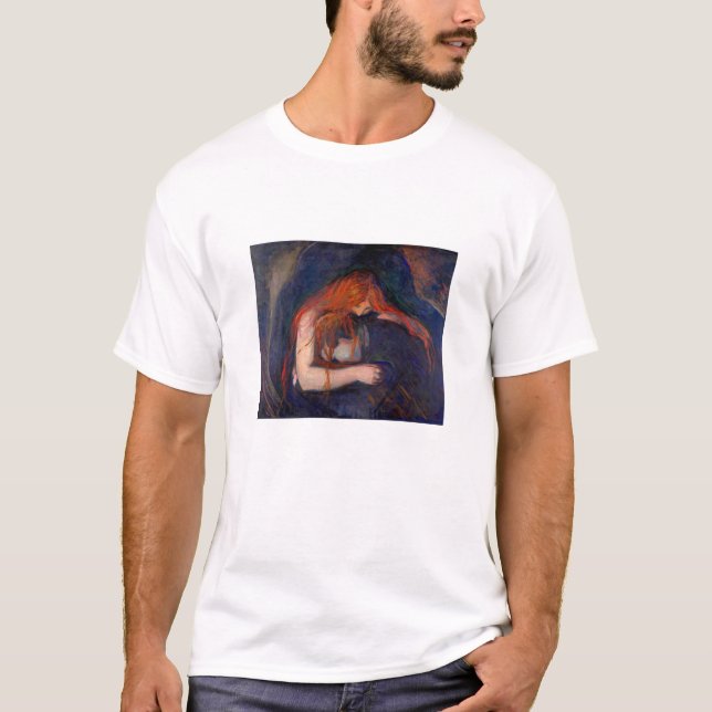 Camiseta Edvard Munch - Vampiro / Amor e Dor (Frente)