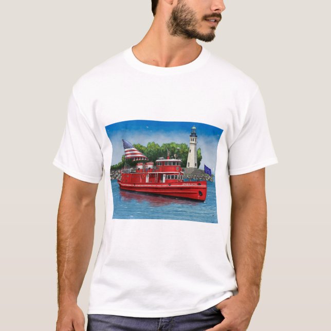 Camiseta Edward Cotter Fireboat de Buffalo (Frente)