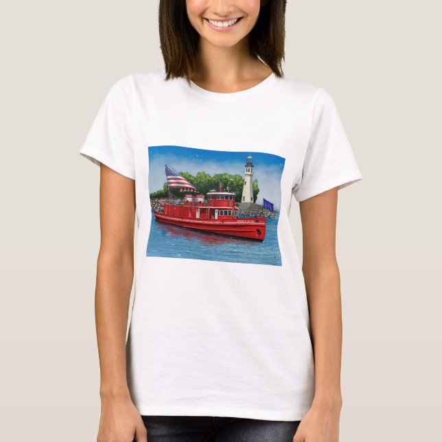 Camiseta Edward Cotter Fireboat de Buffalo (Frente)