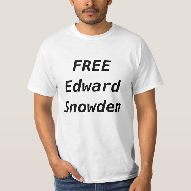 CAMISETA EDWARD LIVRE SNOWDEN (Frente)