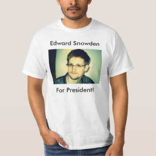 Camiseta Edward Snowden para o presidente!