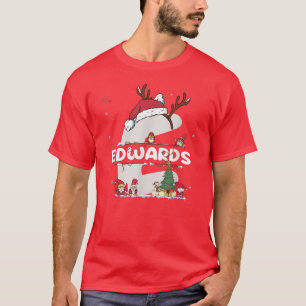 Camiseta Edwards Christmas Shirt w Edwards Name para X engr