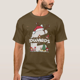 Camiseta Edwards Christmas w Edwards Name para o xmas engra