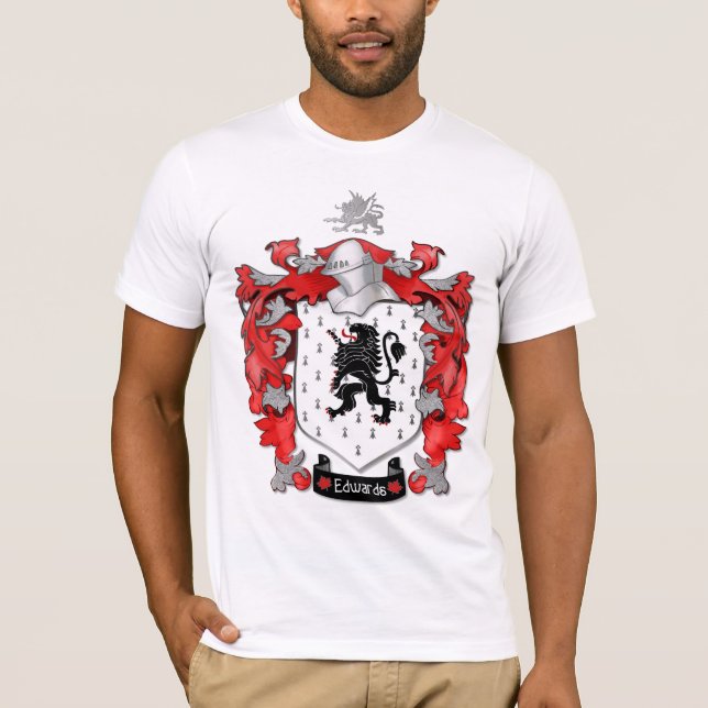 Camiseta Edwards Family Crest - País de Gales - Canadá (Frente)