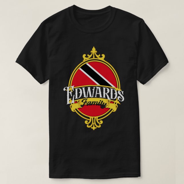 Camiseta Edwards Family Trinidad e Tobago Flag (Frente do Design)