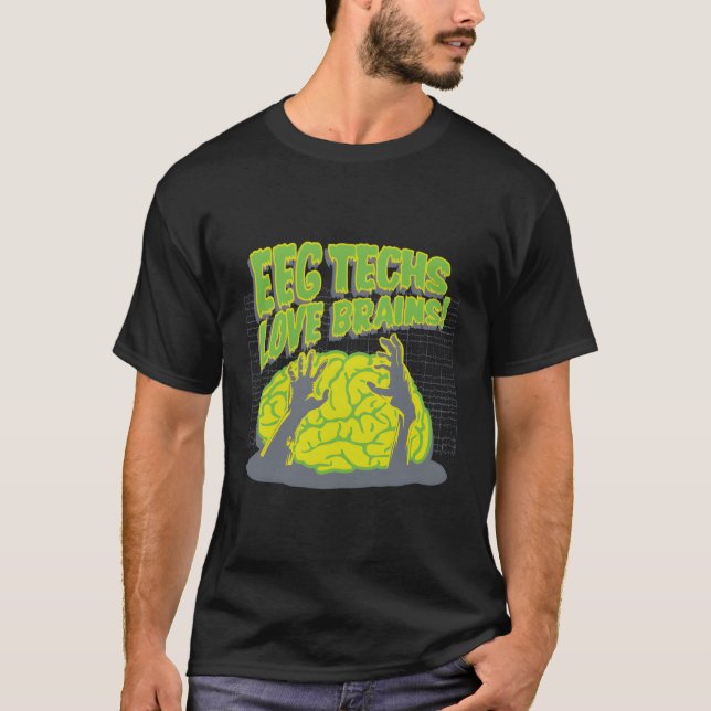 Camiseta Eeg Techs Love Brains (Frente)