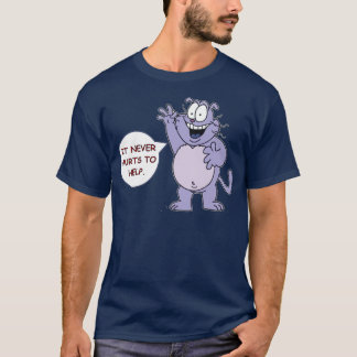 Camiseta Eek O Gato Que Nunca Machuca Para Ajudar 
