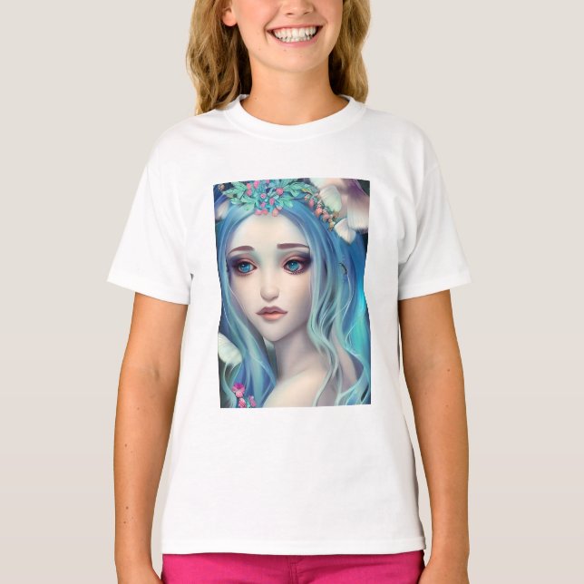 Camiseta Eethal Fantasy Art | Belo aniversário de fada (Frente)