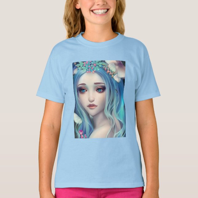 Camiseta Eethal Fantasy Art | Belo aniversário de fada (Frente)