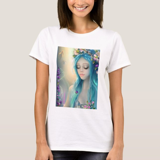 Camiseta Eethal Fantasy Art | Belo Fada Azul (Frente)
