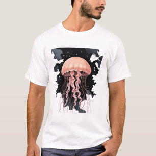 Camiseta Eethal Jellyfish Drift - Teto de Arte em Preto Pál