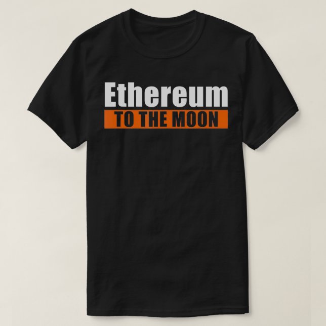 Camiseta Eethum Crypto Blockchain Para O Cryptocurre Da Lua (Frente do Design)