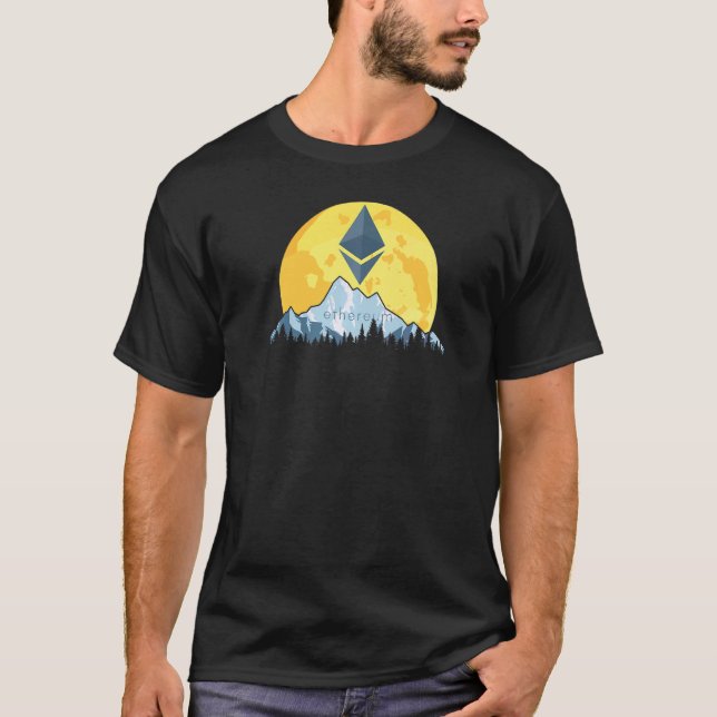 Camiseta Eethum Crypto Giant Moon Moon Eth Cryptocurrency (Frente)